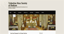 Desktop Screenshot of latinmassmadison.org